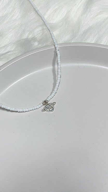 Gargantilla de Mostacillas y Dijes - Plata 925