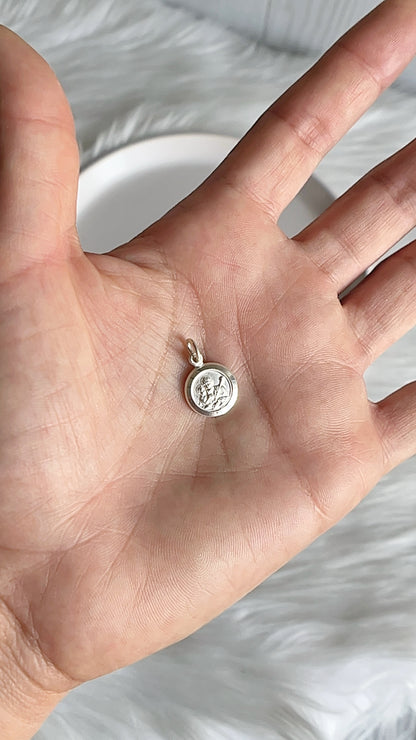 Medalla de  San José 1.2cm - Plata 925