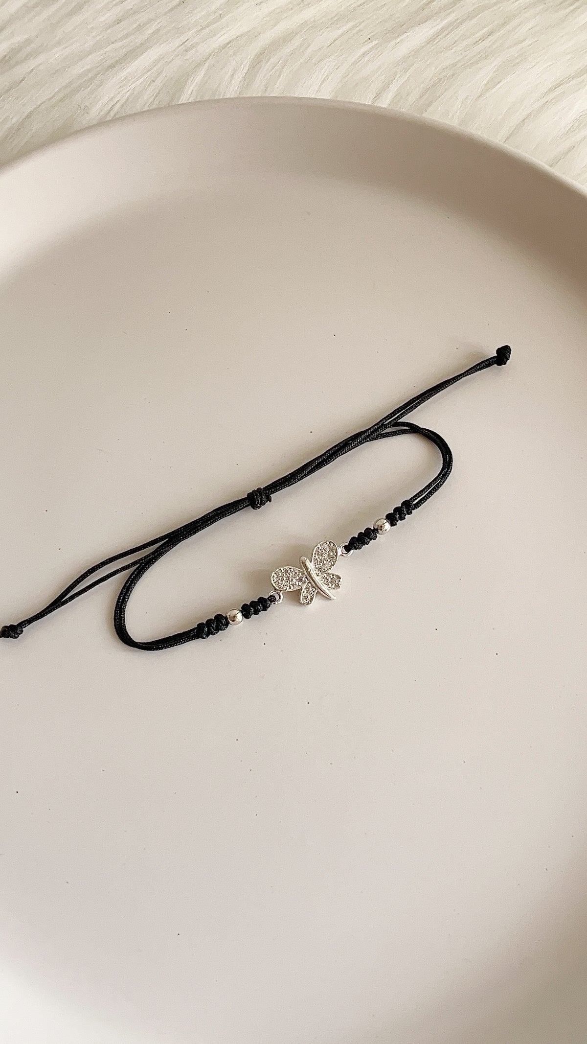 Pulsera Ajustable Mariposa - Plata 925