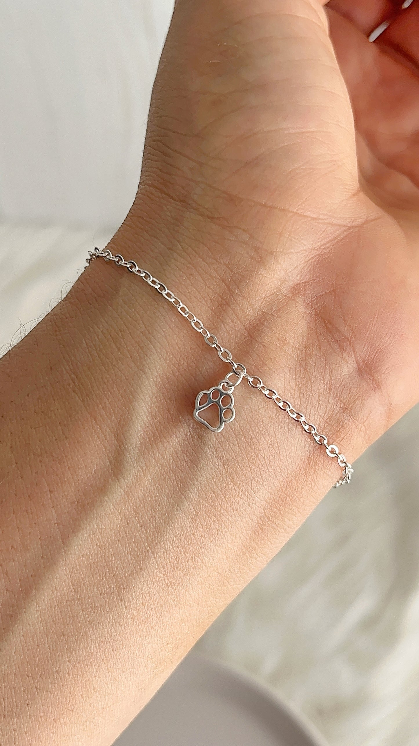 Pulsera Huella Perro - Plata 925