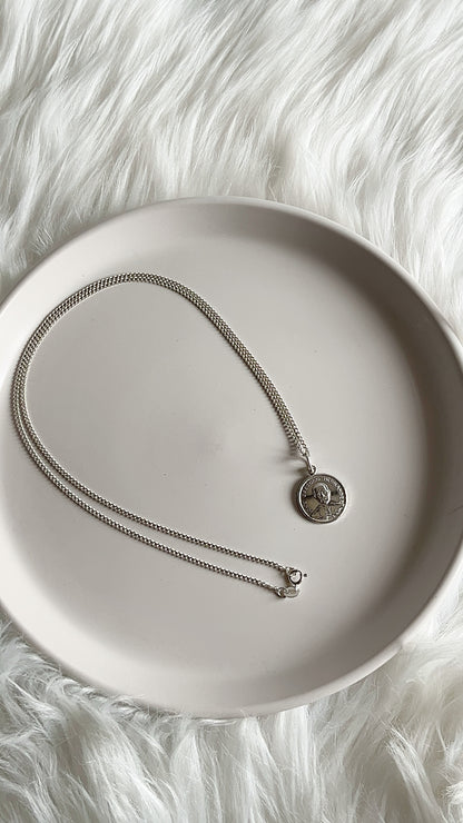 Cadena 50cm y 60cm con José Gregorio Hernández 1,9cm  - Plata 925