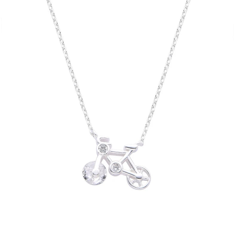 Gargantilla Bicicleta 45cm Ajustable - Plata 925