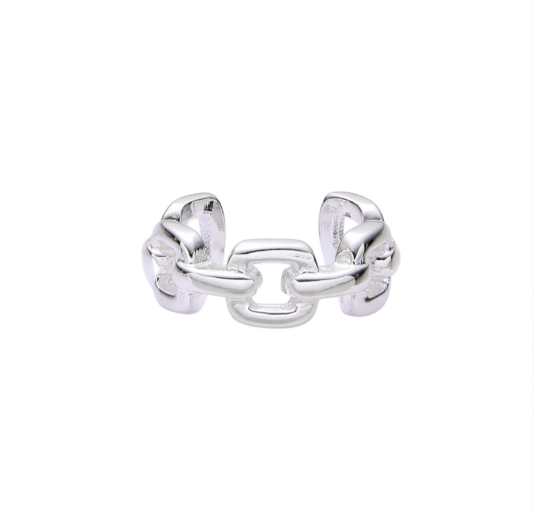Ear Cuff Eslabones Plata 925