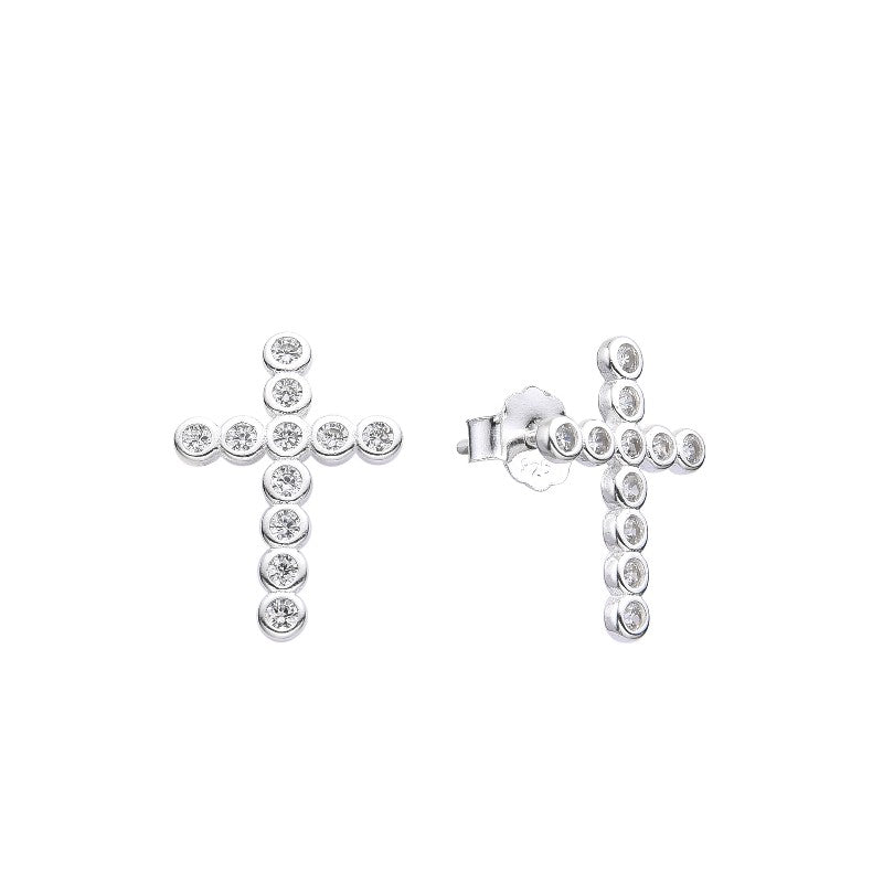 Zarcillos Cruces - Plata 925