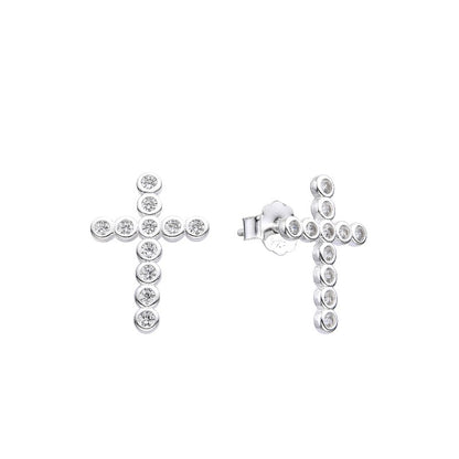 Zarcillos Cruces - Plata 925