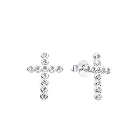 Zarcillos Cruces - Plata 925