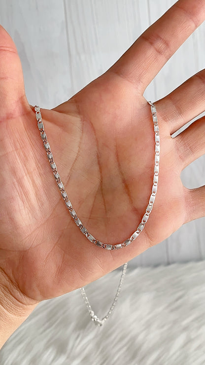 Cadena Valentino Diamantada -  Plata 925