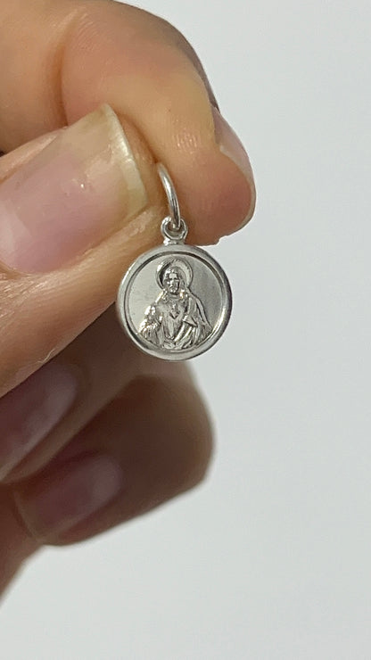 Dije Sagrado Corazón de Jesús - Plata 925