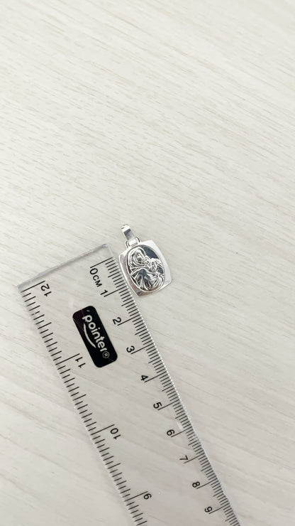 Medalla Jesús o Virgen del Carmen 1,6cm - Plata 925