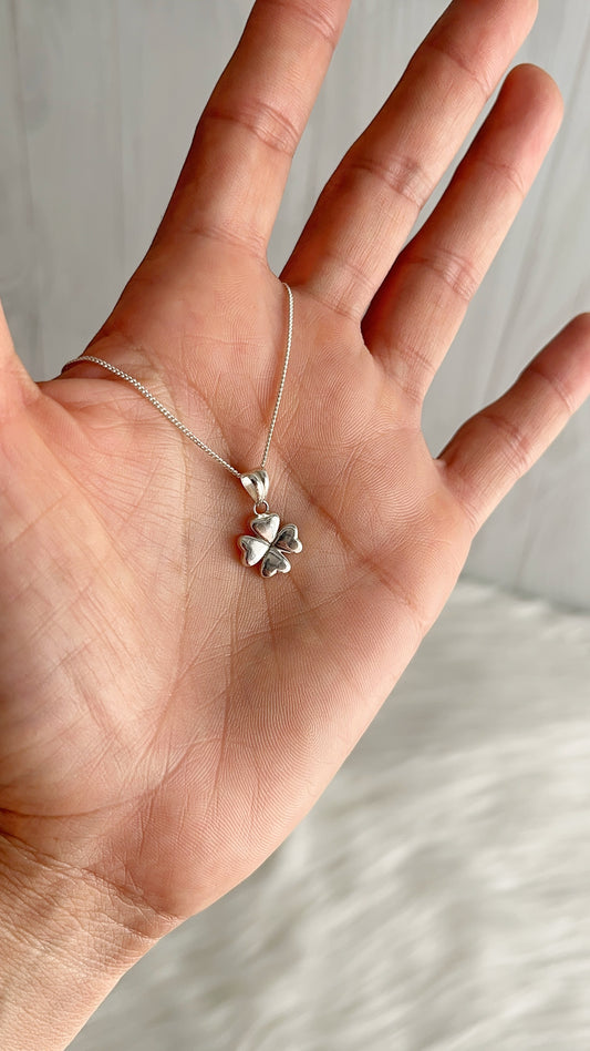Cadena 40cm con Dije Trébol - Plata 925