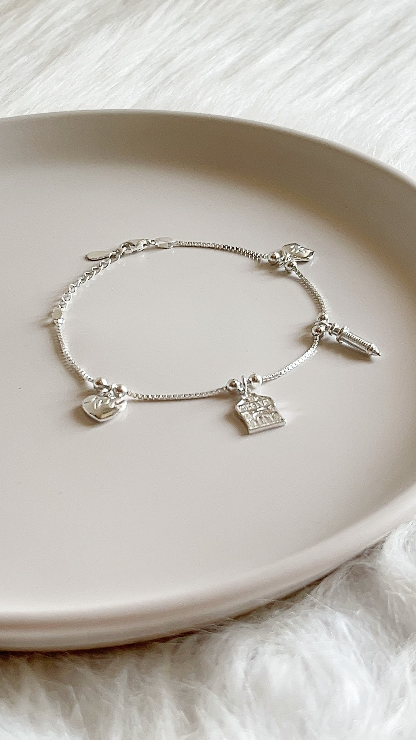 Pulsera  Medicina 20cm Ajustable - Plata 925