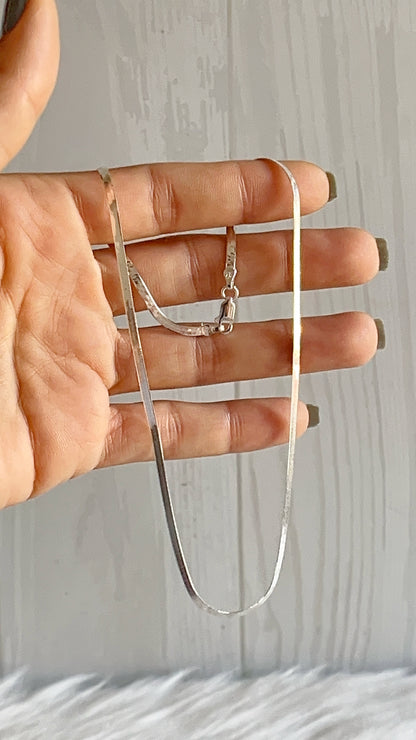 Gargantilla Plana  - Plata 925