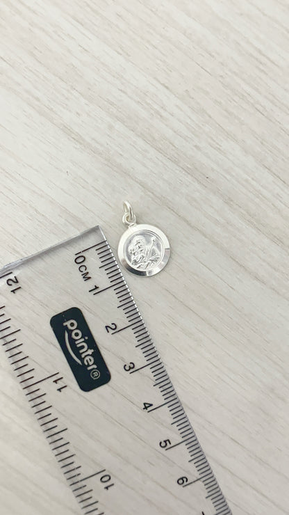 Medalla de  San José 1.2cm - Plata 925