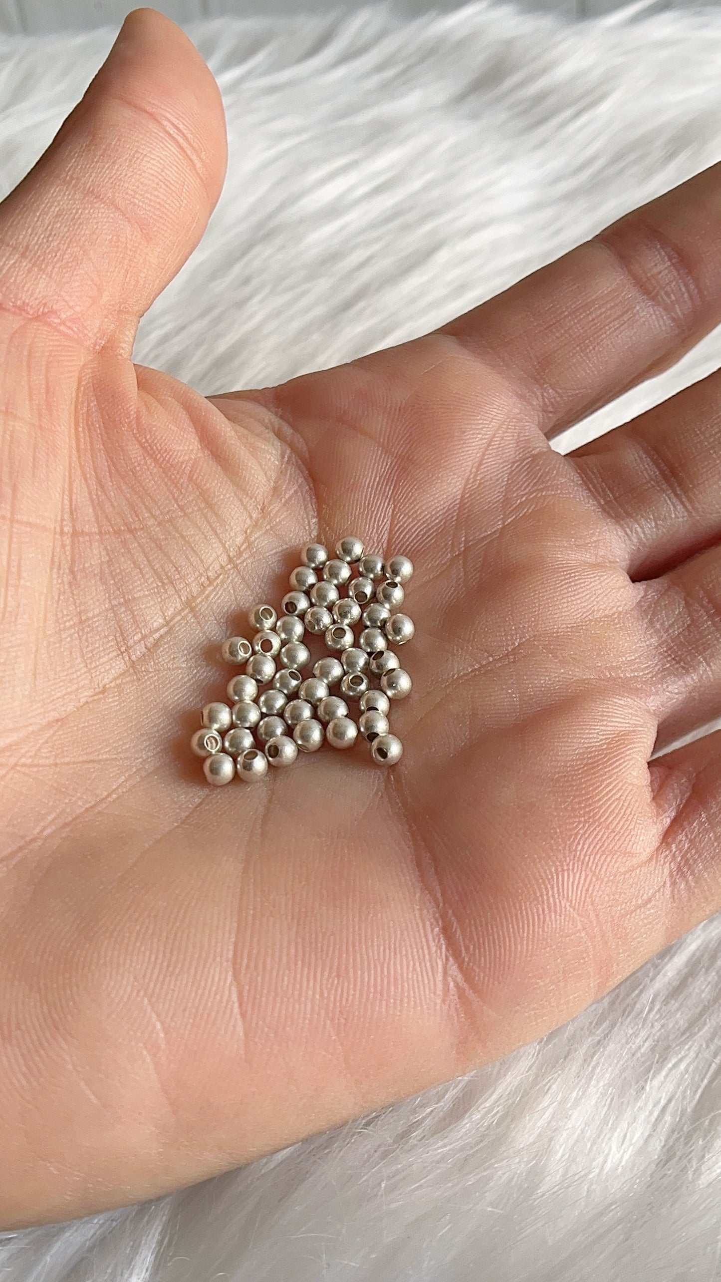 Balín Liso 3mm - Plata 925
