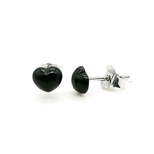 Zarcillos Corazones Negros