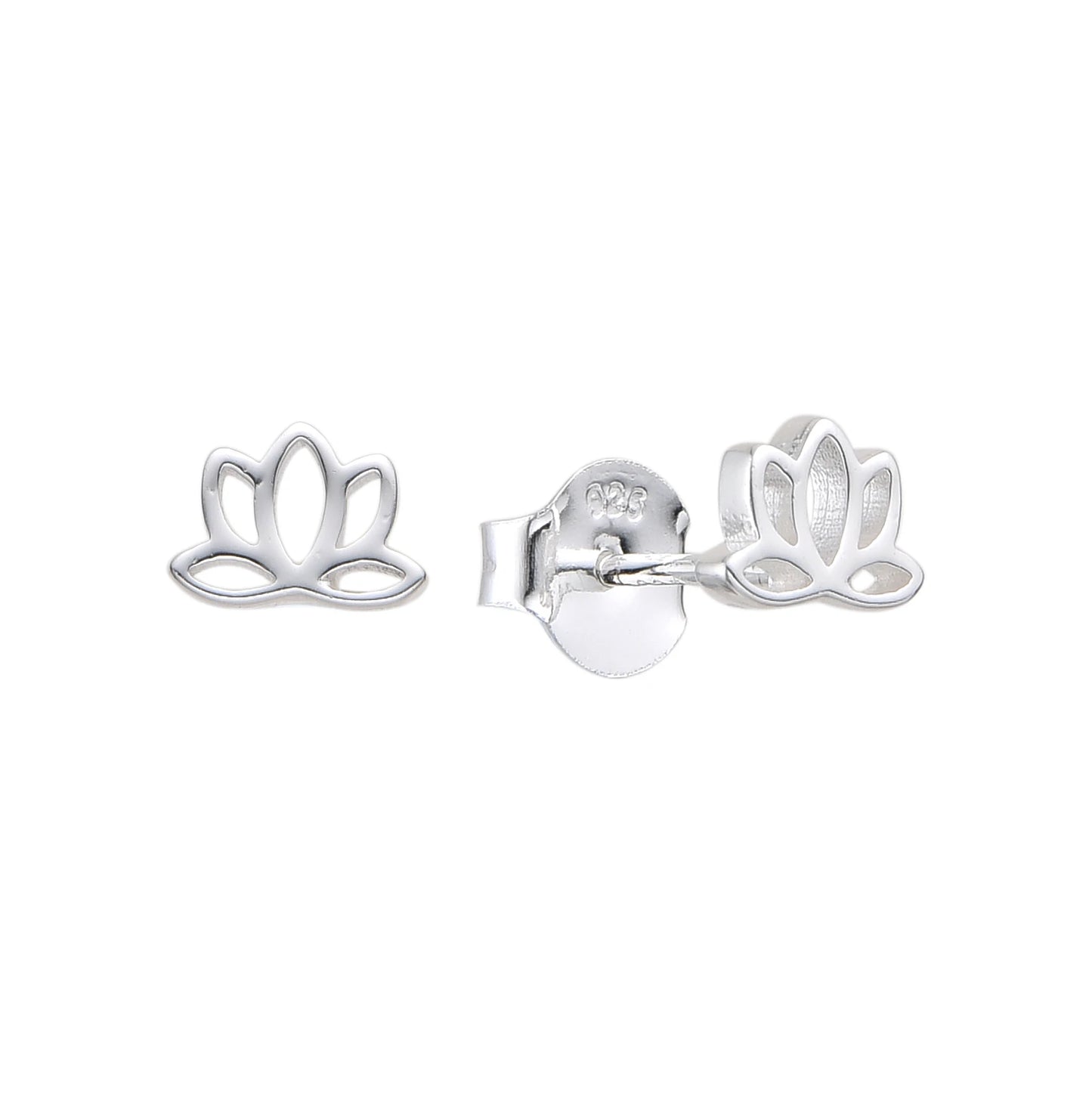 Zarcillos Flor de Lotus - Plata 925