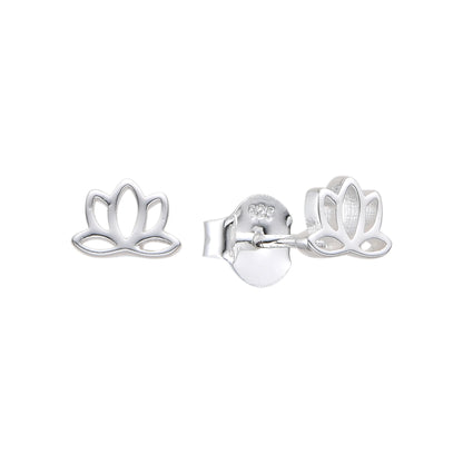 Zarcillos Flor de Lotus - Plata 925
