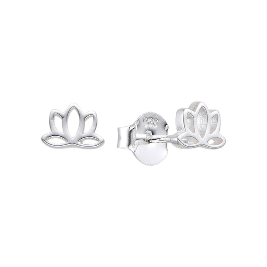 Zarcillos Flor de Lotus - Plata 925