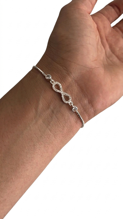 Pulsera Infinito Ajustable - Plata 925