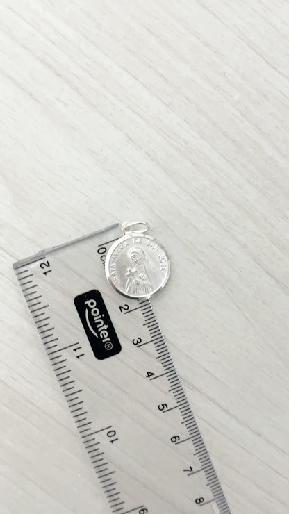 Medalla de María de San José 1,8cm Plata 925