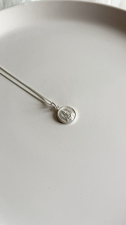 Cadena 40cm, 50cm con Virgen de Coromoto  - Plata 925
