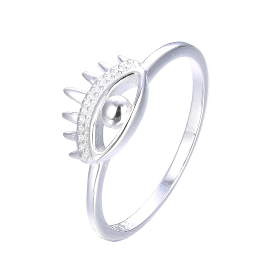 Anillo Ojo con Pestañas Plata 925