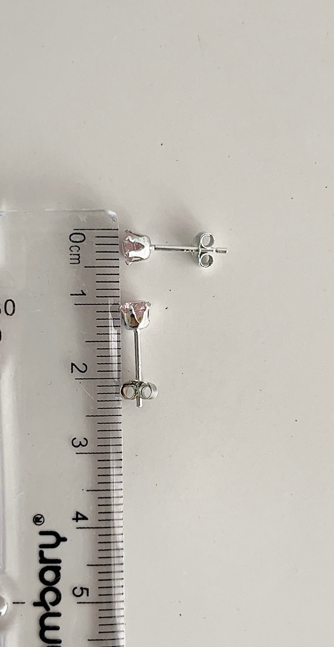 Zarcillos Zircones 4mm Plata 925