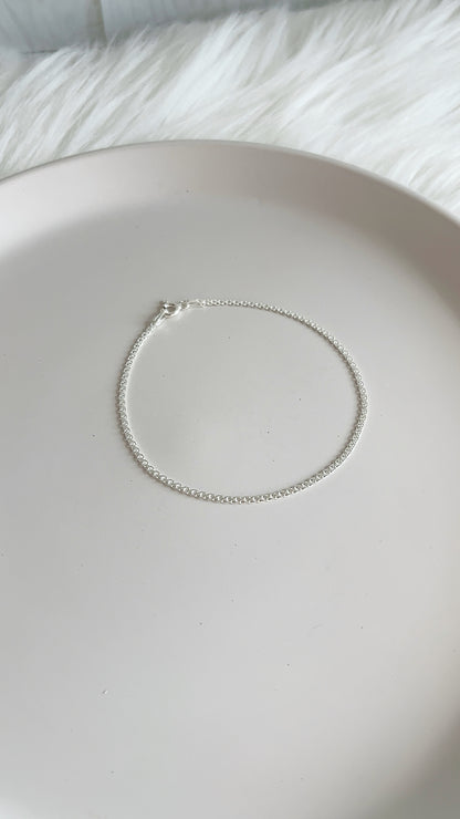 Pulsera Tejido chino 19cm * 2mm - Plata 925