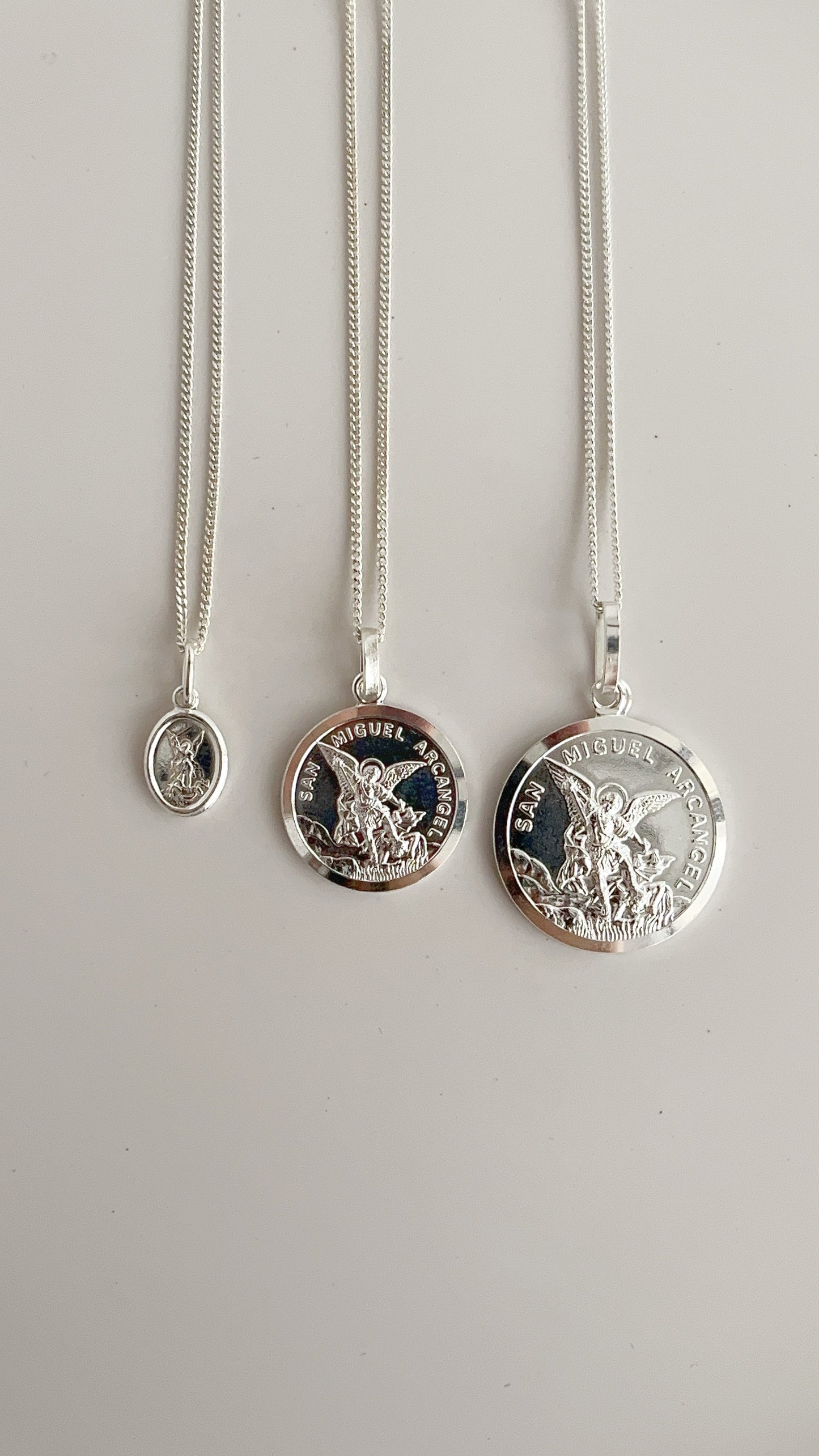 Cadena Dije San Miguel - Plata 925