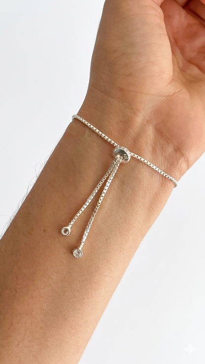 Pulsera Infinito Ajustable - Plata 925