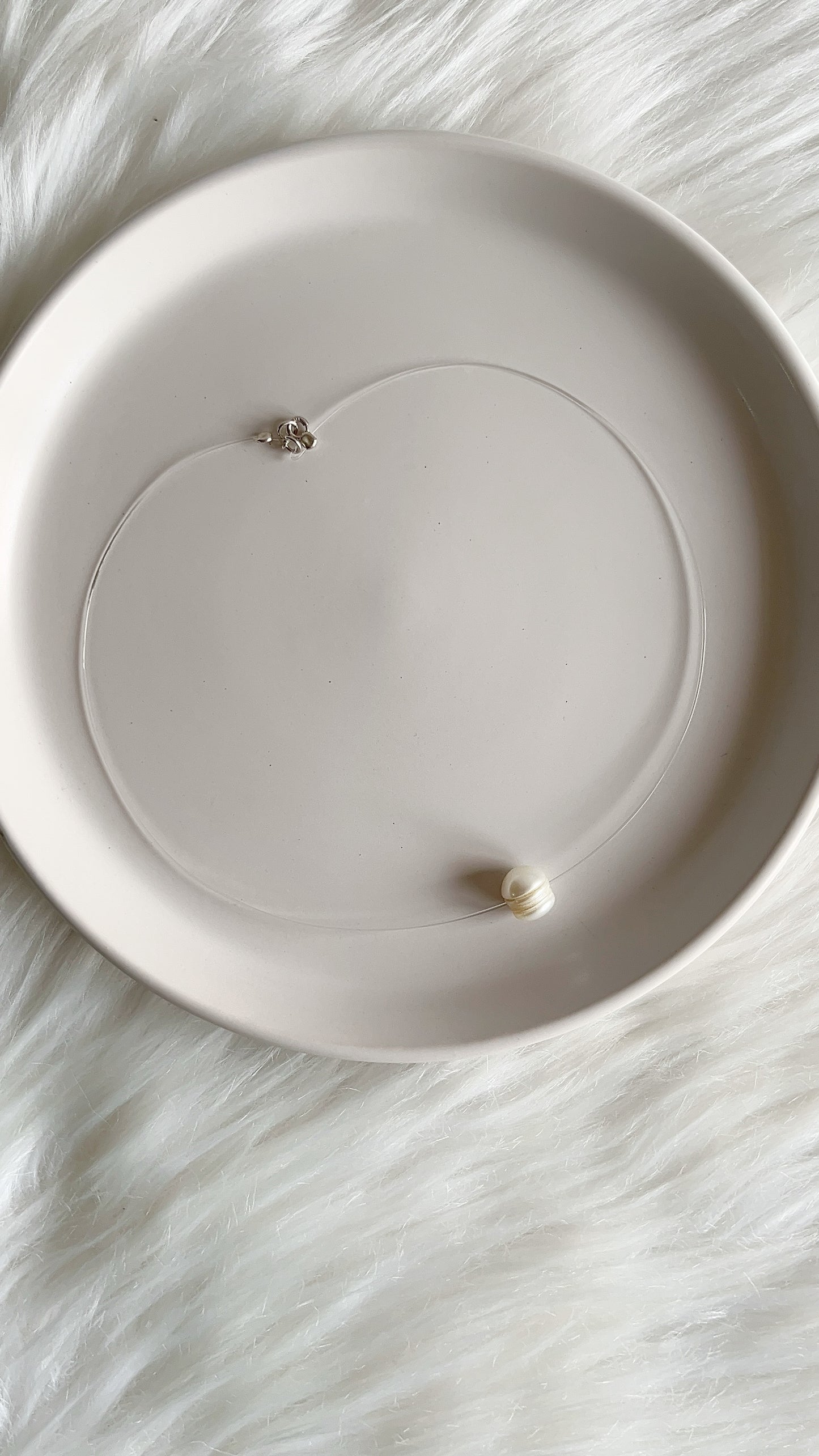 Gargantilla fantasma 40cm Perlas Cultivadas 10mm con broche de Plata 925