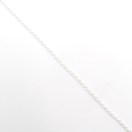 Cadena Tejido Cordón 50cm Plata 925