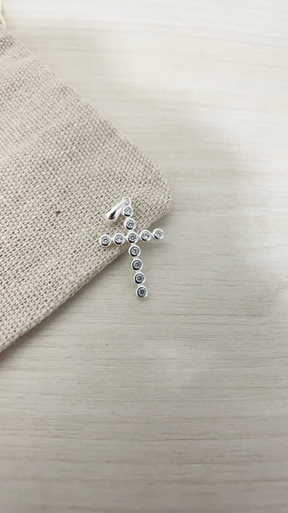 Dije Cruz Puntos de Luz 2,2cm - Plata 925