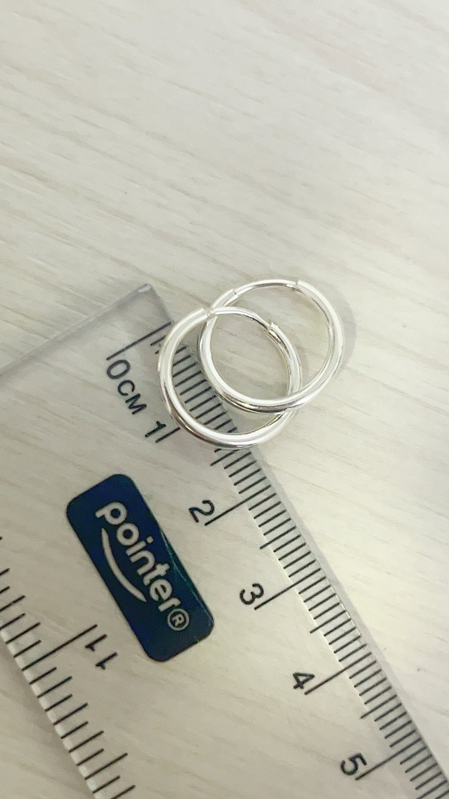 Argollas Lisas Gruesas  - Plata 925
