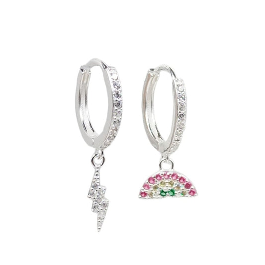 Argollas Dijes Rayo y Patilla 1,2cm