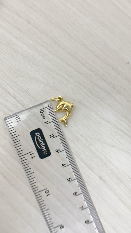Dije Delfín Plata 925 con Baño de Oro