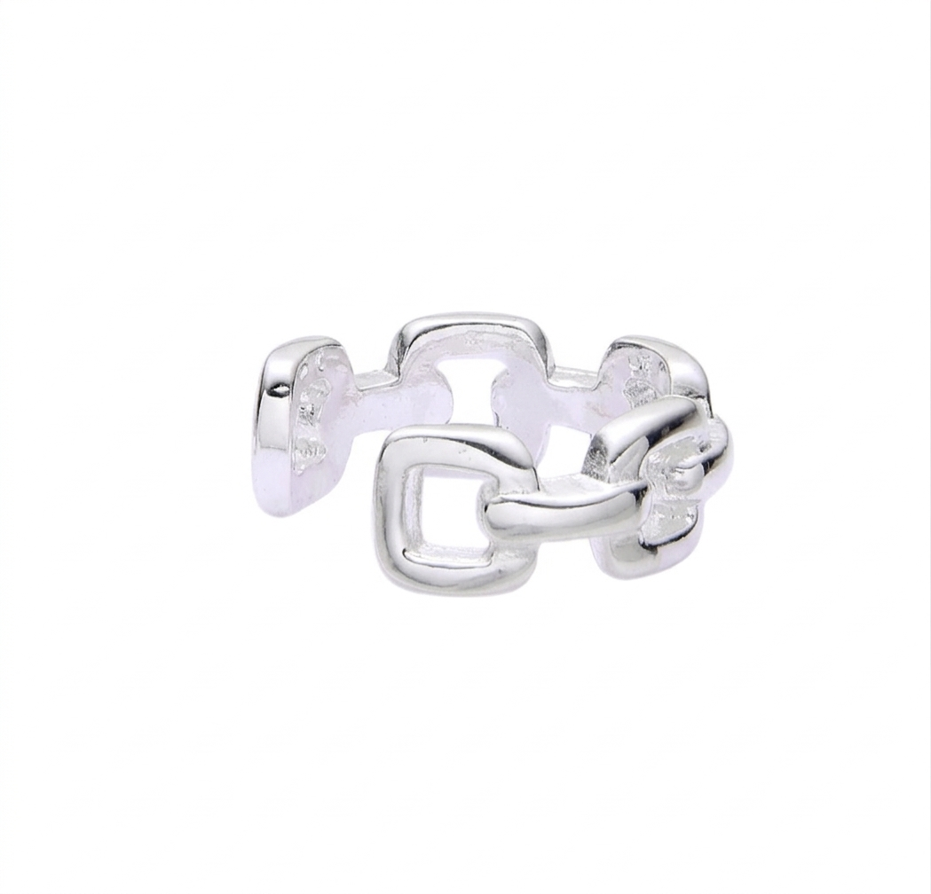 Ear Cuff Eslabones Plata 925