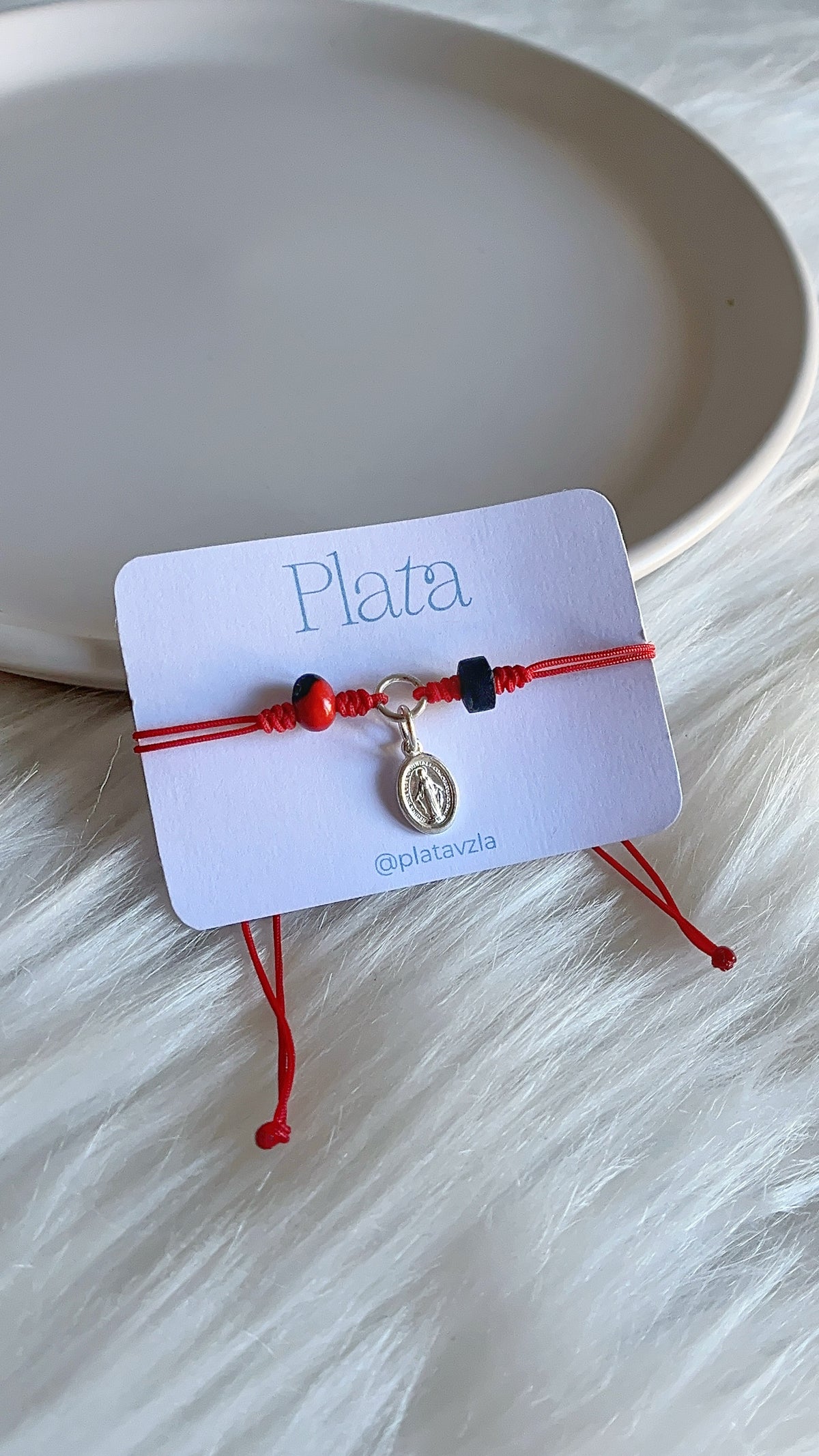 Pulseras Hilo Ajustables con Pionia, Azabache y la Milagrosa Plata 925