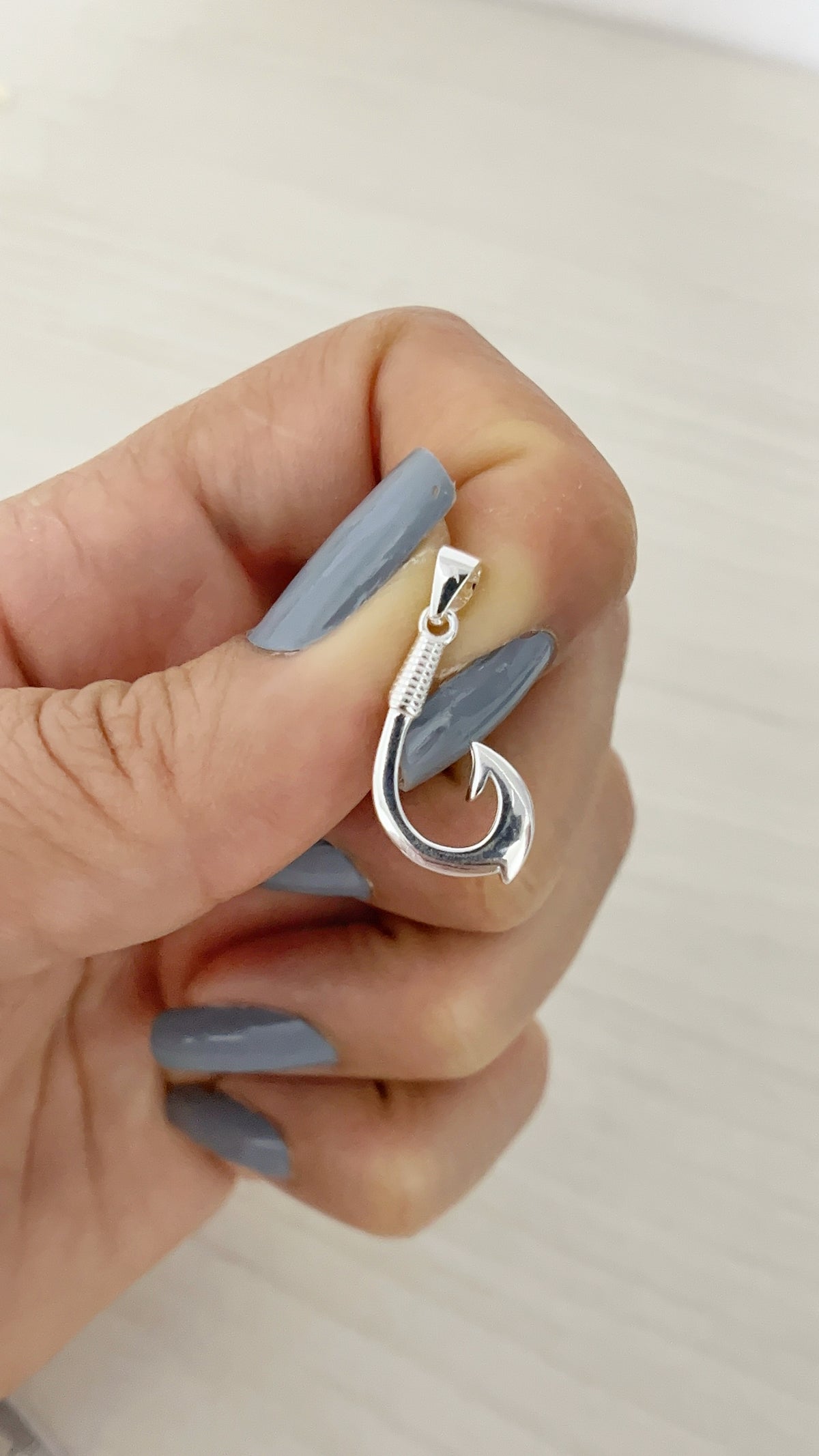 Dije Anzuelo 2cm - Plata 925