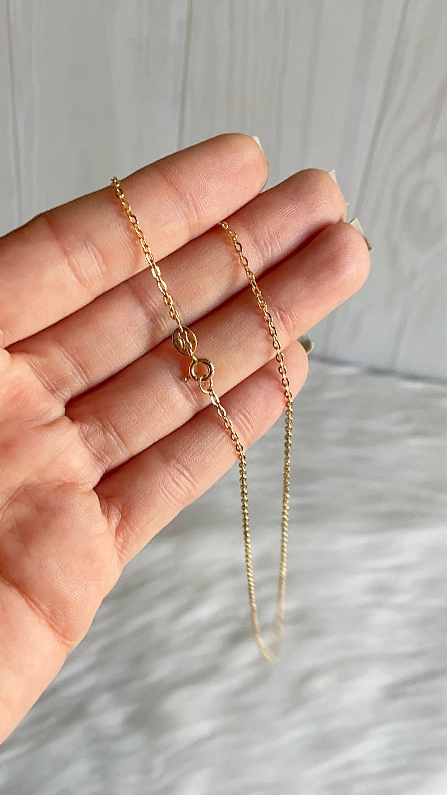 Cadena Forzatina 40cm - Plata 925 con Baño de Oro
