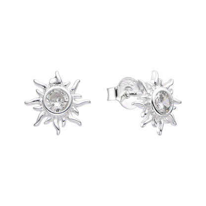 Zarcillos Sol - Plata 925