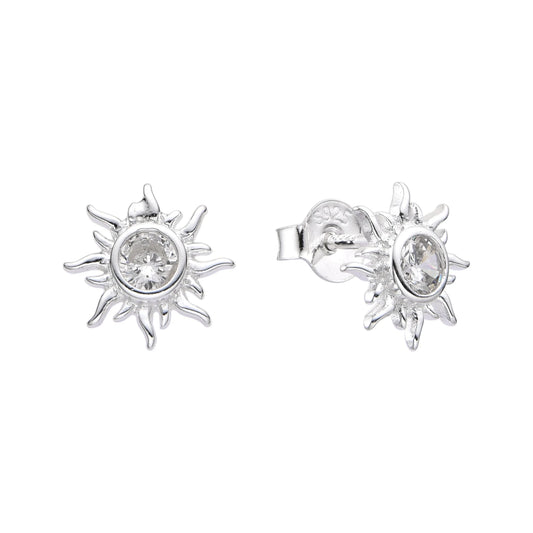 Zarcillos Sol - Plata 925
