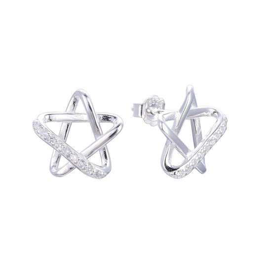 Zarcillos Estrellas de David 1,5cm