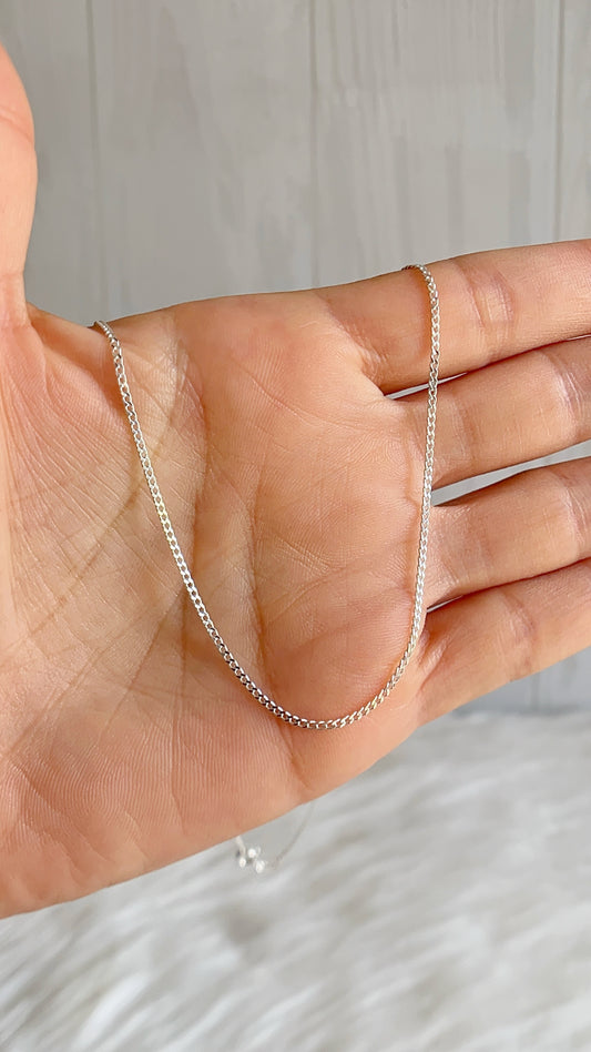 Cadena 40cm, 45cm y 60cm Barbada Plana - Plata 925