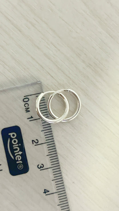 Argollas Lisas Gruesas  - Plata 925
