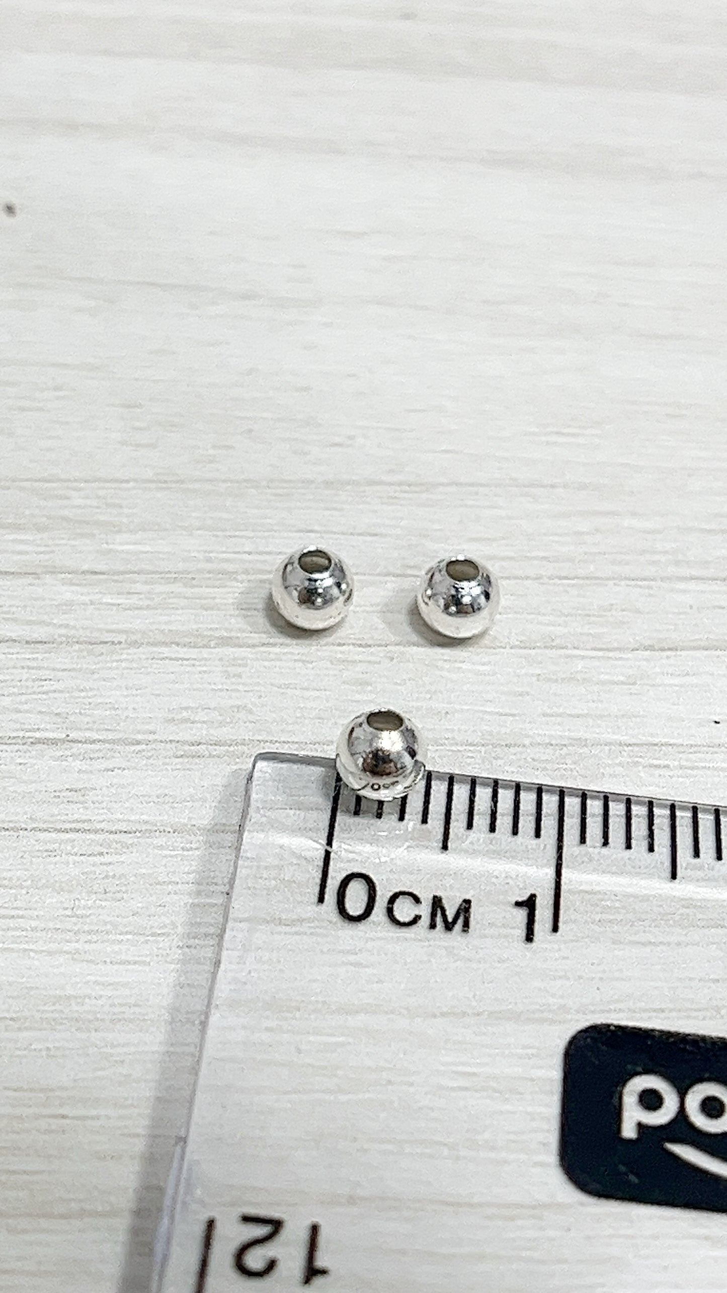 Balín Liso 4mm - Plata 925