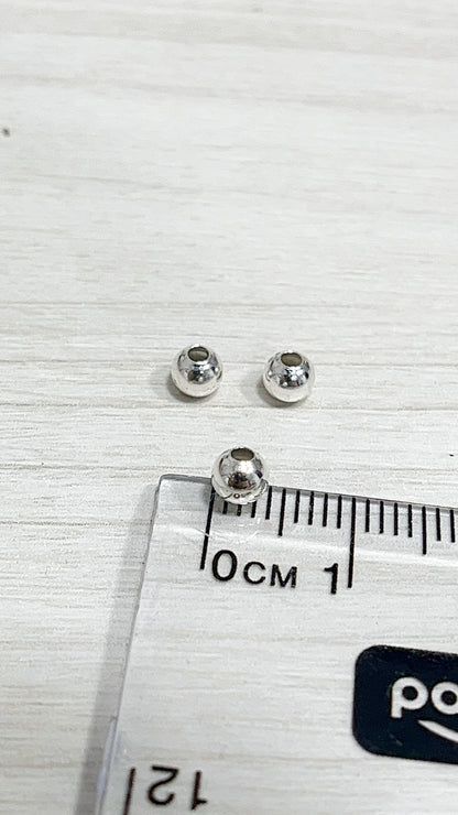 Balín Liso 4mm - Plata 925