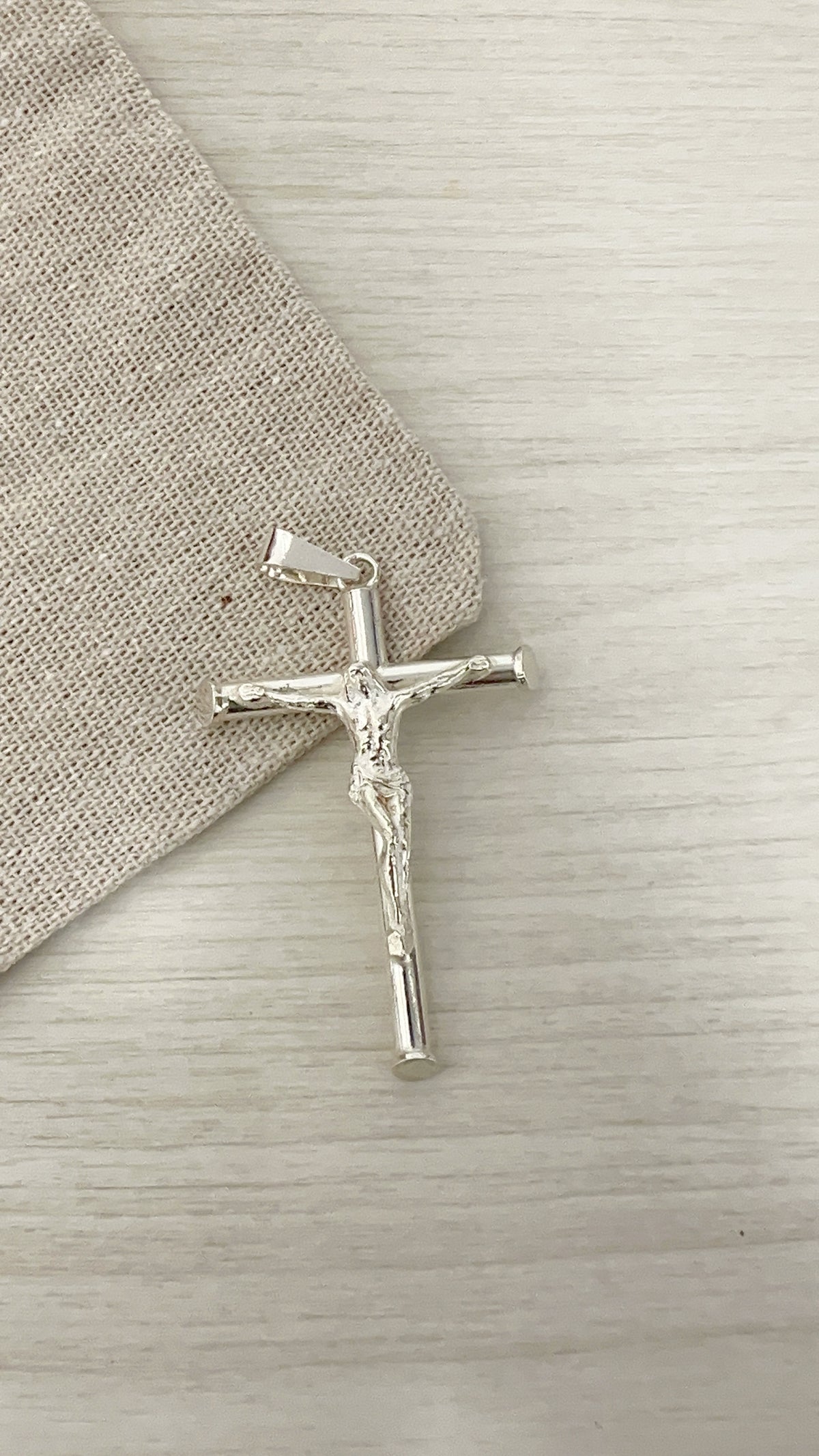 Dije Cristo 5cm - Plata 925