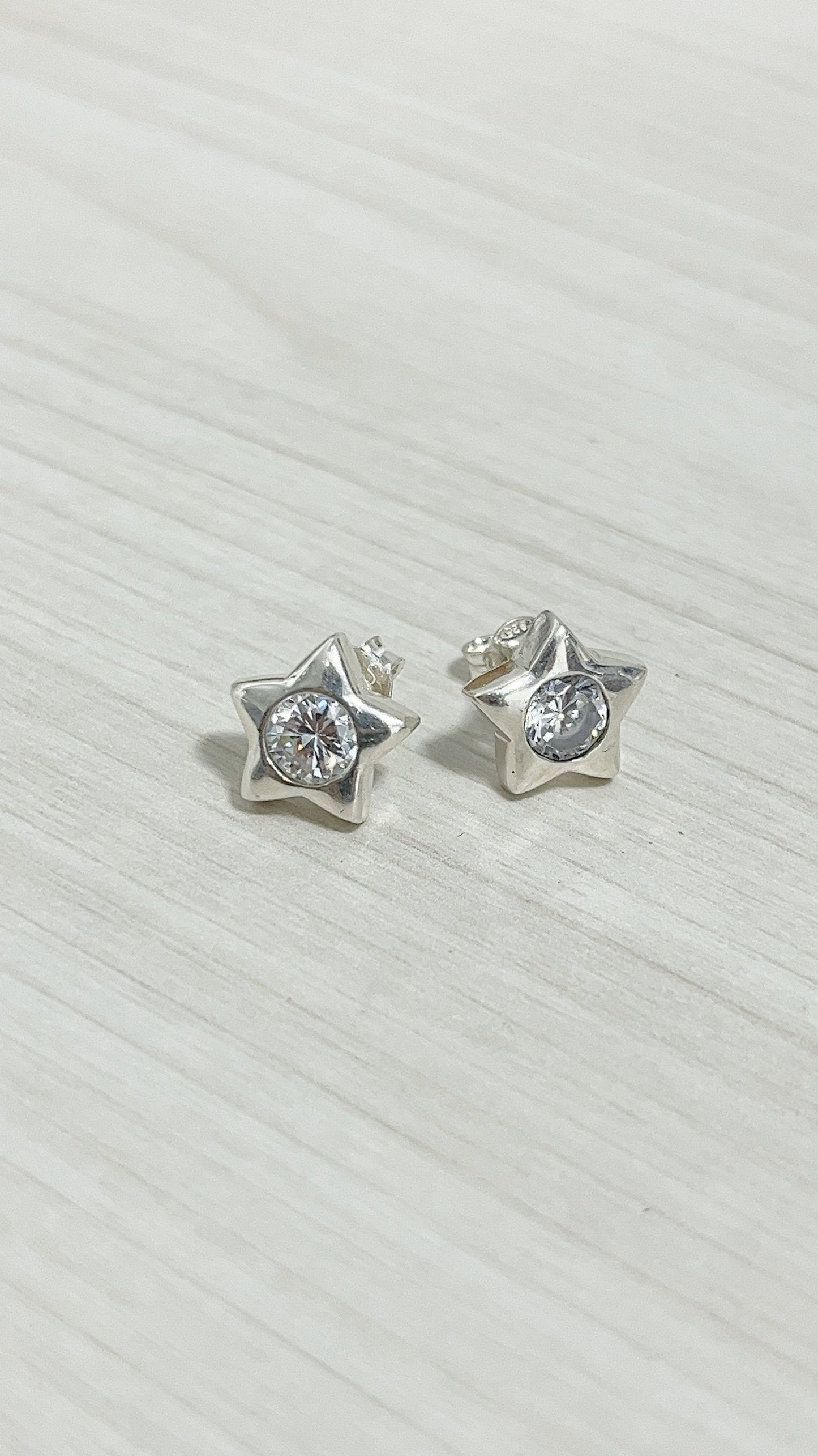 Zarcillos Estrellas Plata 925