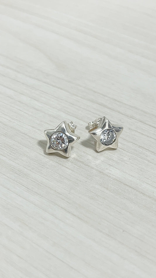 Zarcillos Estrellas Plata 925